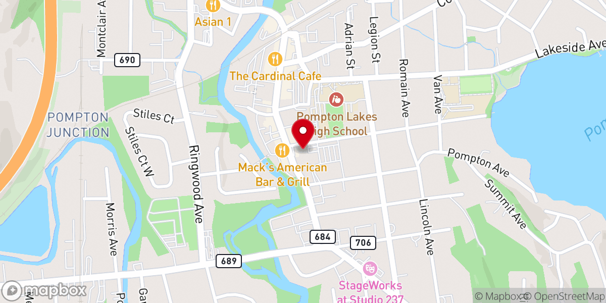 Map showing location of Carnevale Center