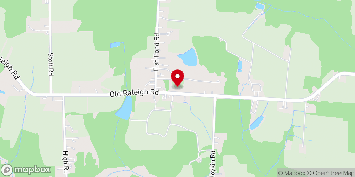 Map showing location of Nobles Chapel Baptist Church