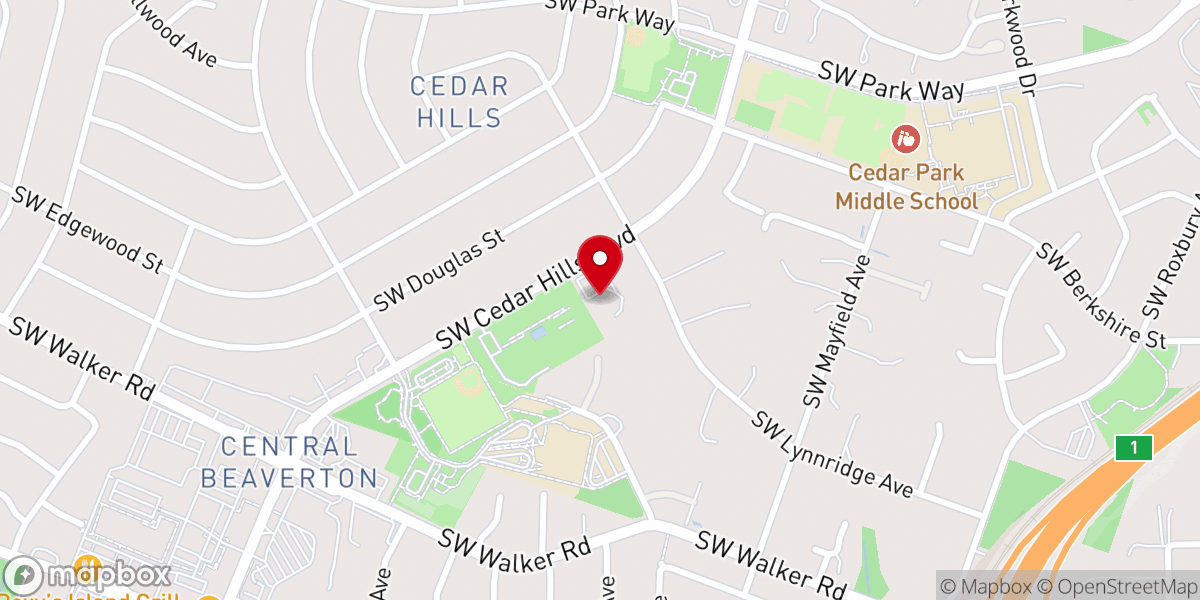 Map showing location of Christian Meeting Place