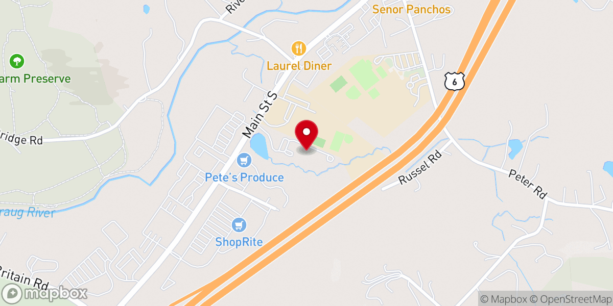 Map showing location of Monarch Southbury