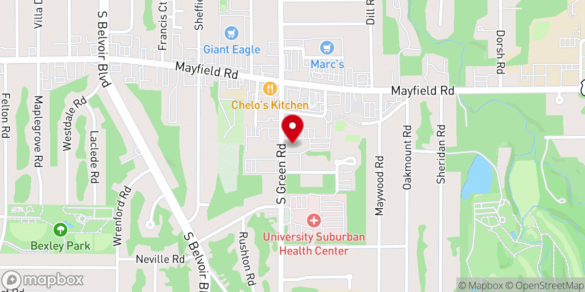 Map showing location of Sacred Heart of Jesus Parish