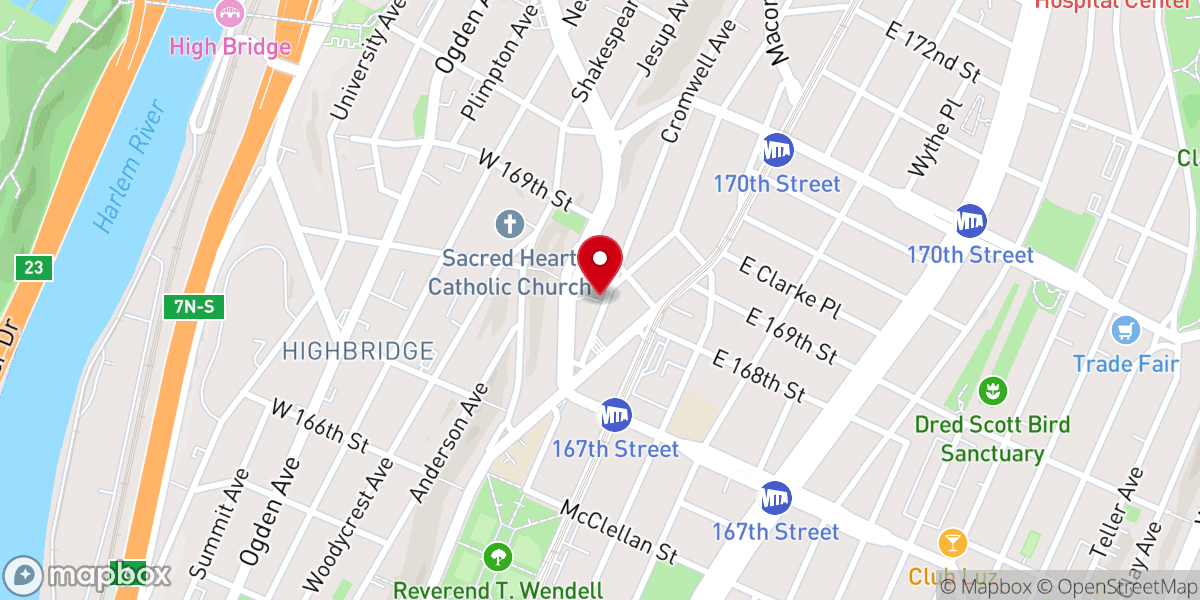 Map showing location of Living Word Christian International Assembly