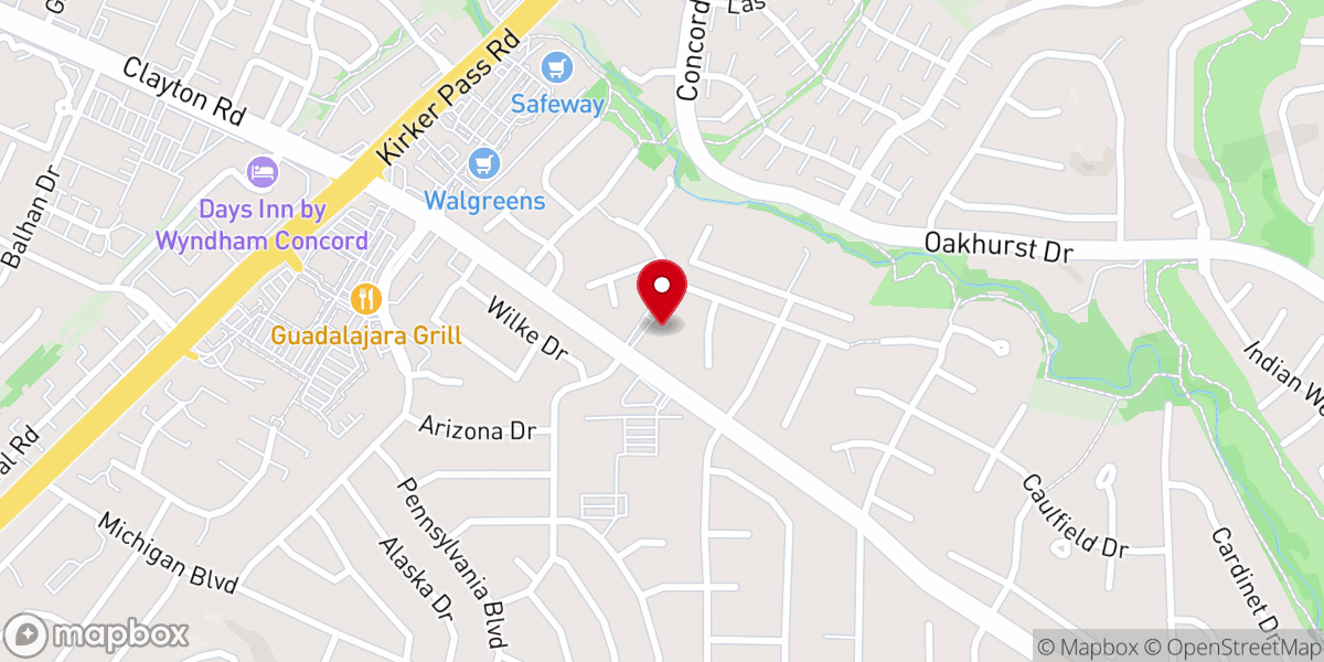 Map showing location of Saint John's Episcopal Parish