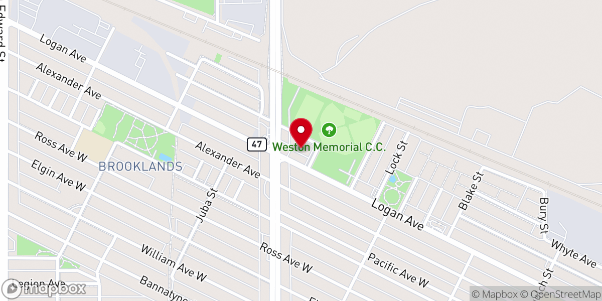 Map showing location of Cross Church