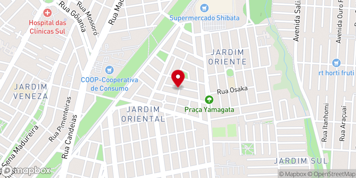 Map showing location of Igreja Batista NaVideira