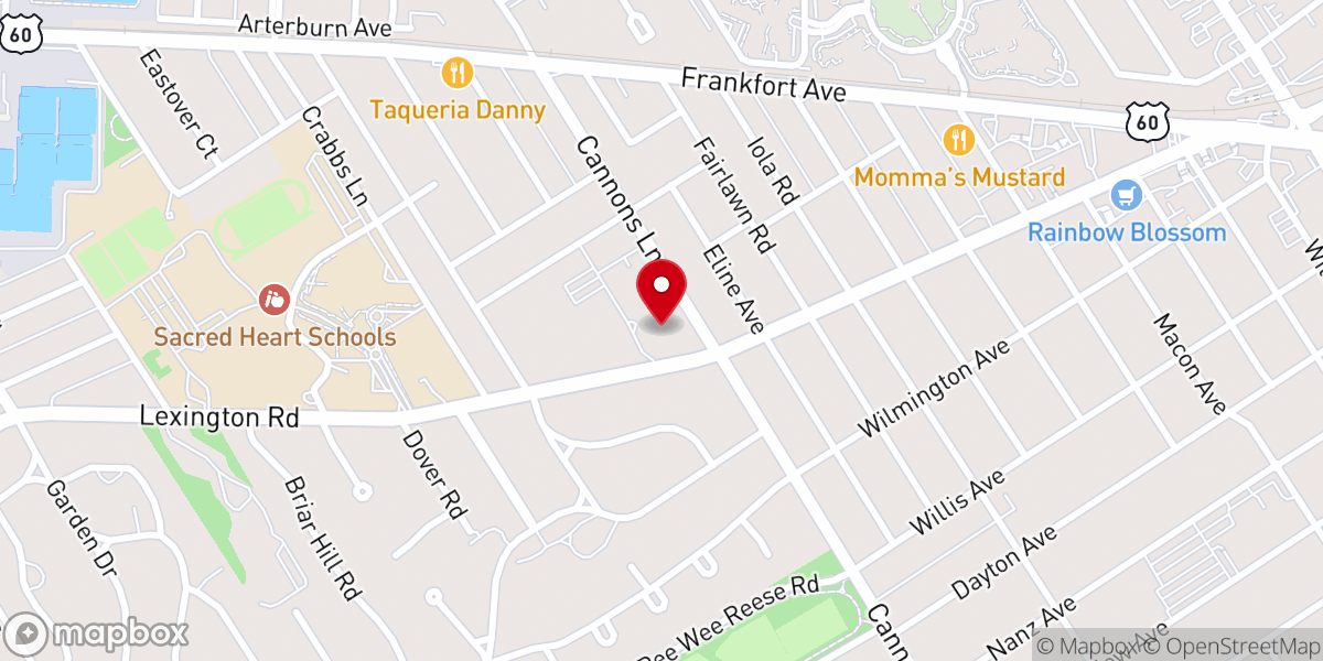 Map showing location of Holy Spirit Catholic Church