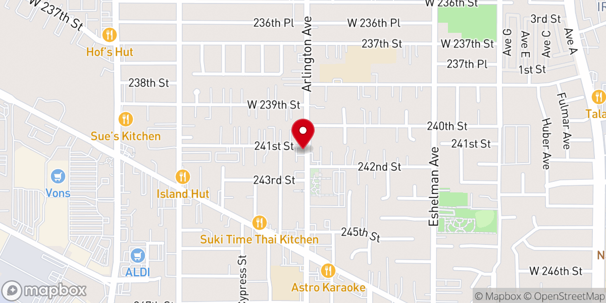 Map showing location of The Church In Torrance