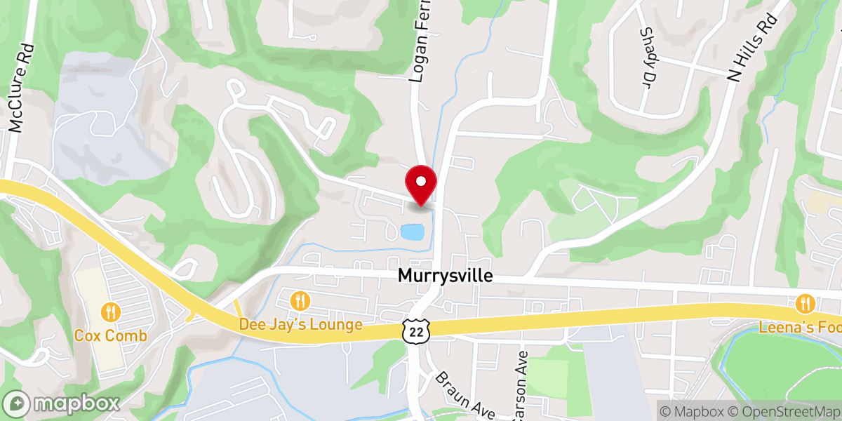 Map showing location of Mother of Sorrows Church