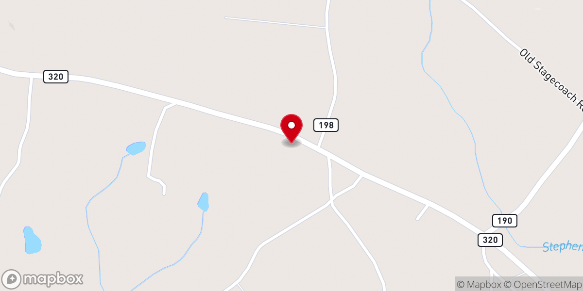 Map showing location of Ruhamah Pentacostal Holiness Church