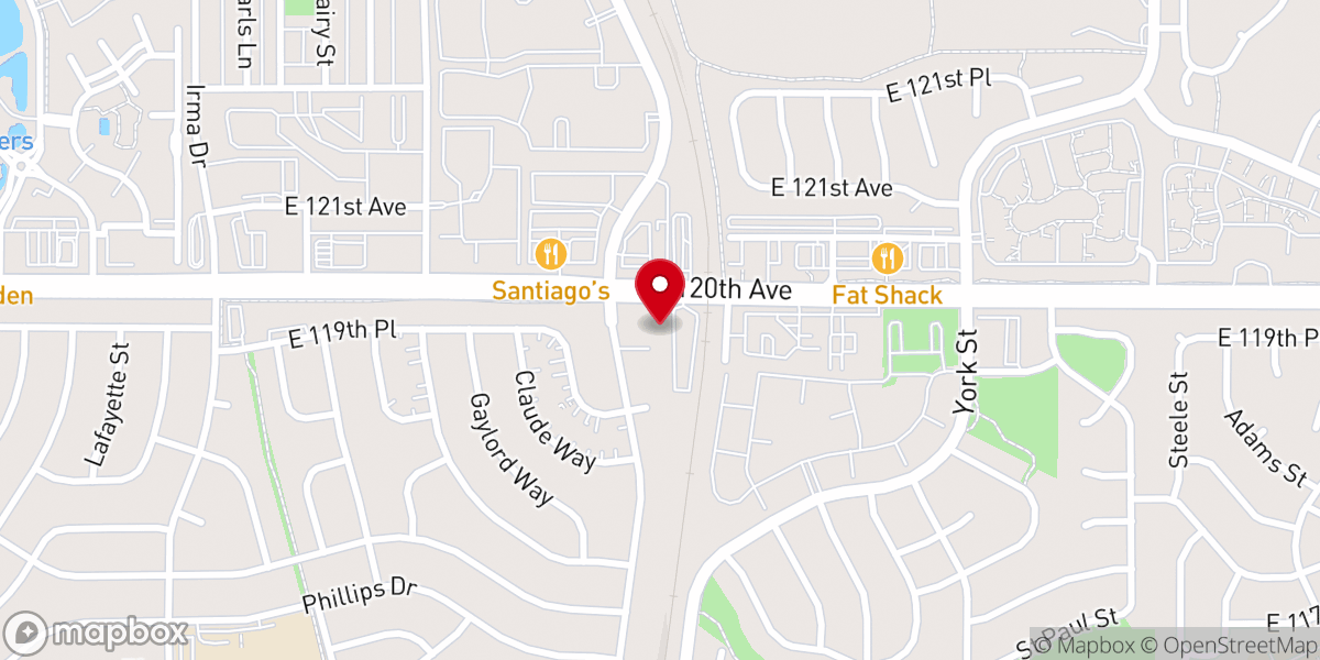 Map showing location of Trinity Christian Fellowship