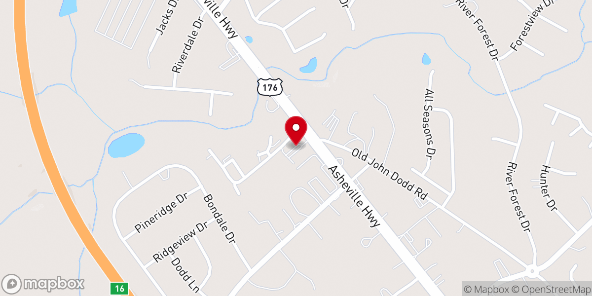 Map showing location of Living Water Christian Church