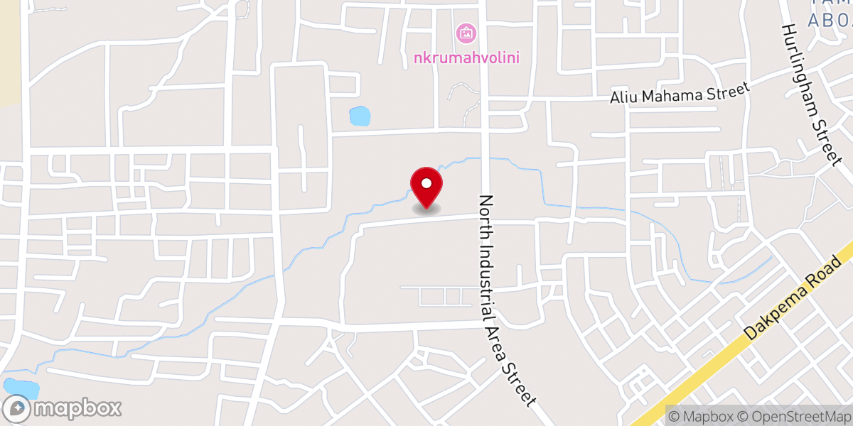 Map showing location of Fountain Gate Chapel - Liberation Pastures, Tamale.
