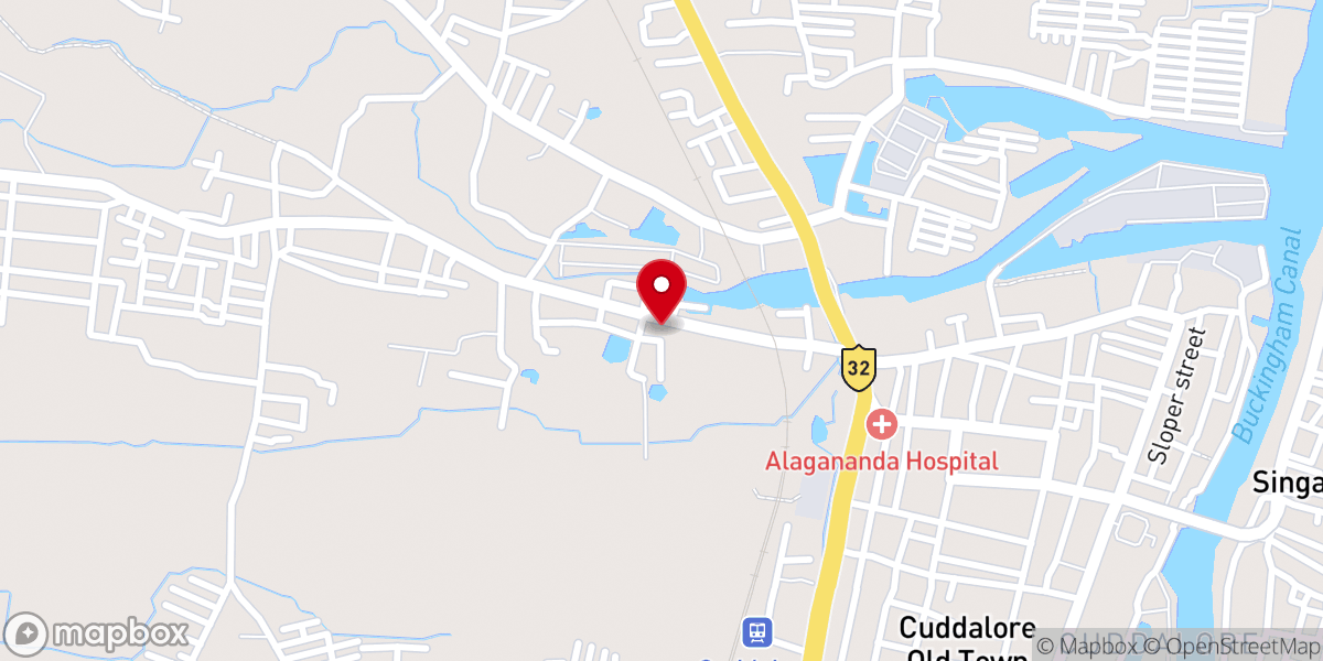 Map showing location of Peniel AG Church
