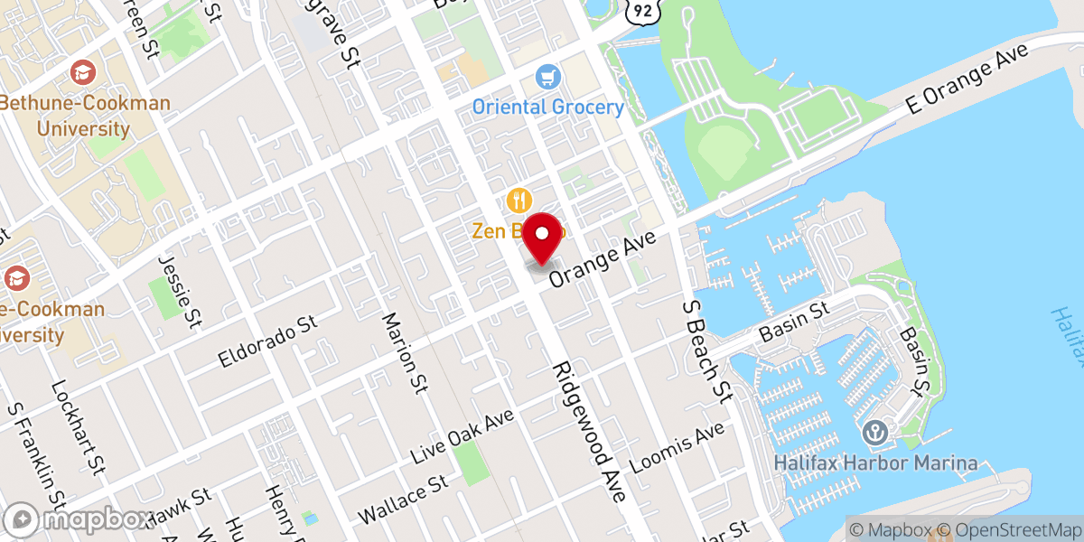 Map showing location of St Mary's Episcopal Church