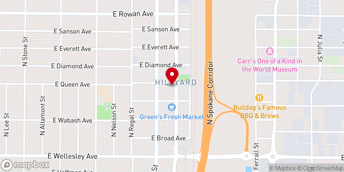 Map showing location of Destination Church