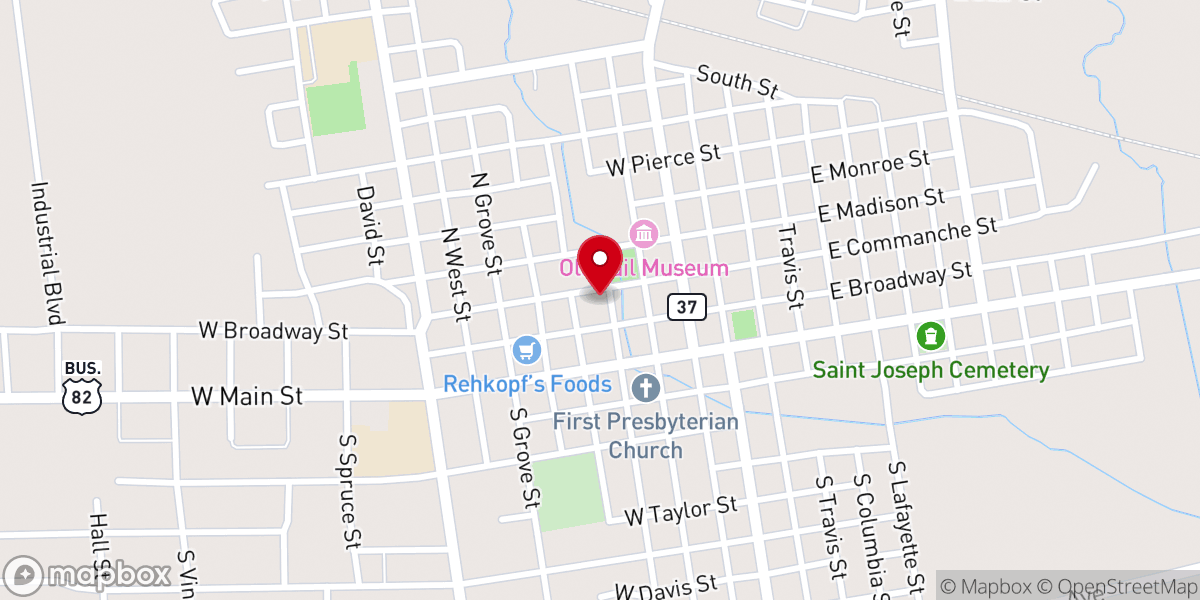 Map showing location of The Hub