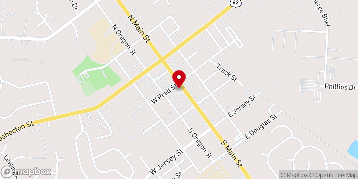 Map showing location of The Presbyterian Church of Johnstown