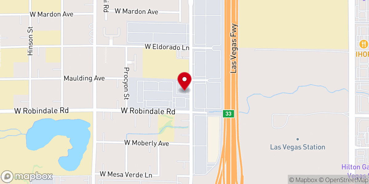 Map showing location of Antioch Church of Las Vegas