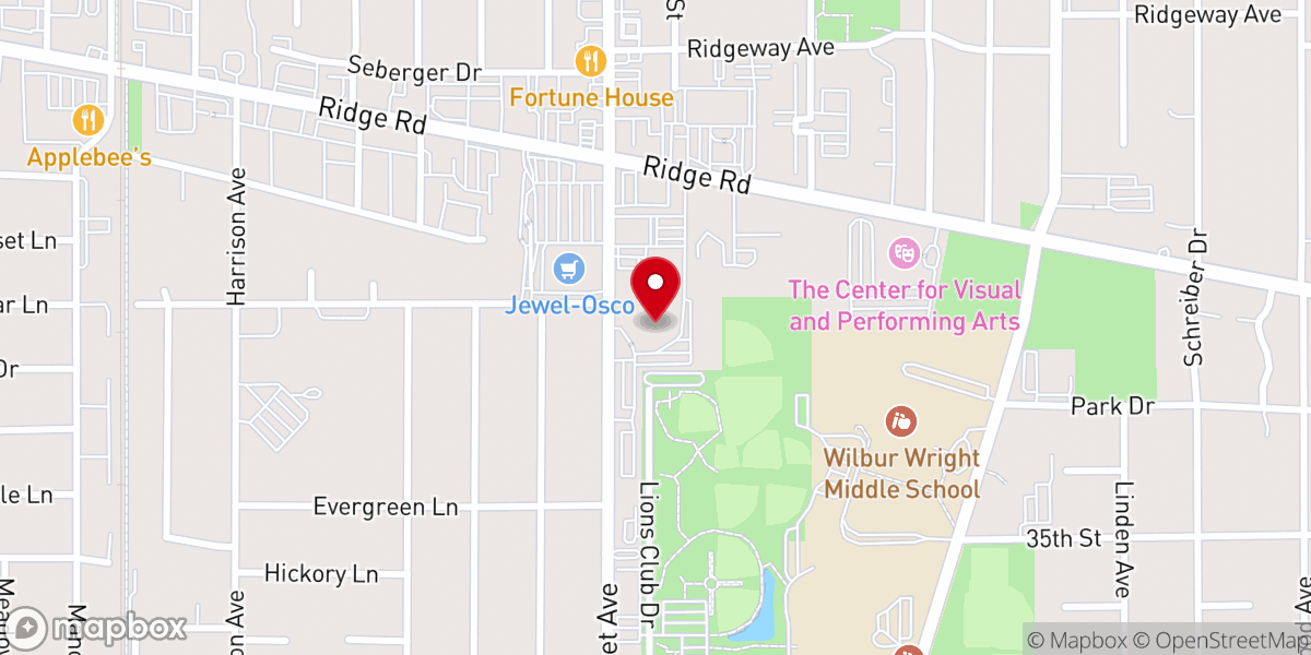 Map showing location of St. Thomas More Catholic Church