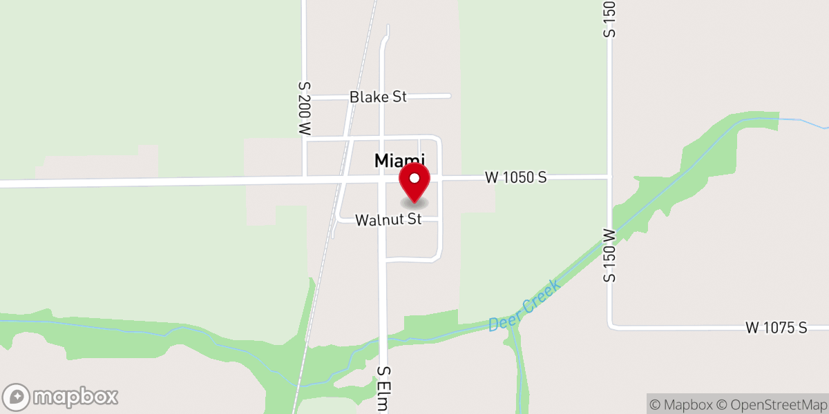 Map showing location of Miami Wesleyan Church
