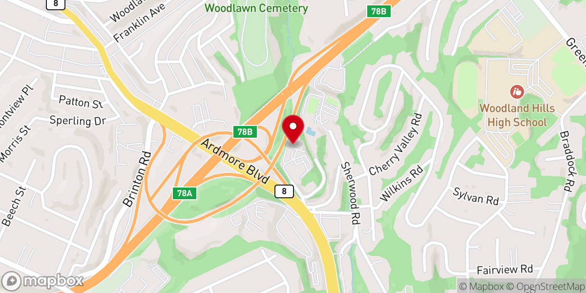 Map showing location of New Testament Missionary Baptist Church