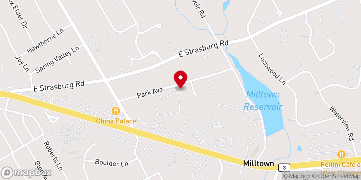 Map showing location of West Chester Church Of Christ