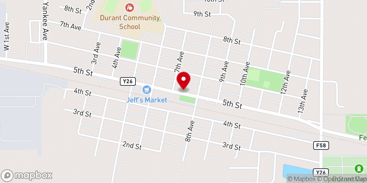 Map showing location of Little Free Pantry