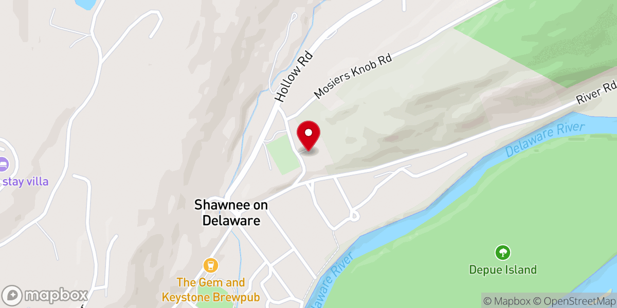 Map showing location of Shawnee Presbyterian Church