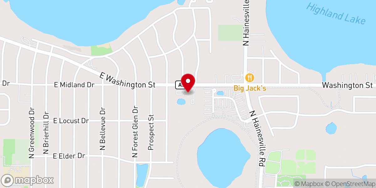 Map showing location of Avon Township Center Food Pantry