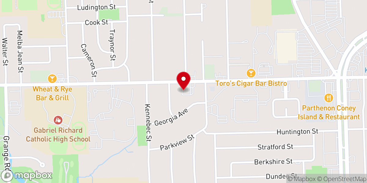 Map showing location of Riverview Community of Christ