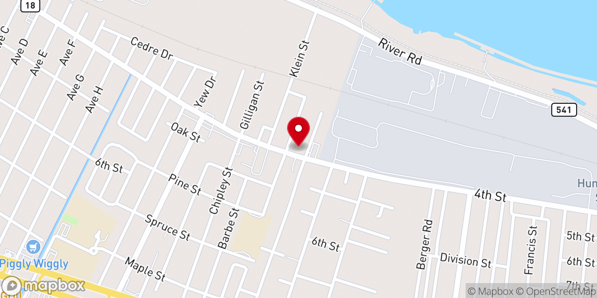 Map showing location of New Day Christian Center