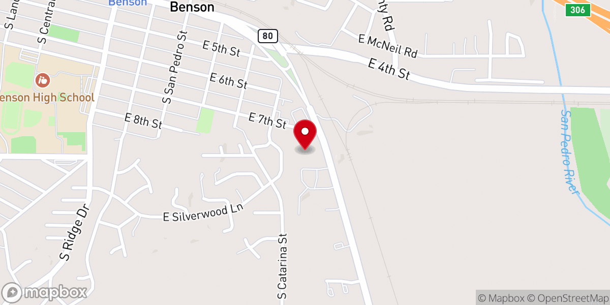 Map showing location of San Pedro Valley United Methodist