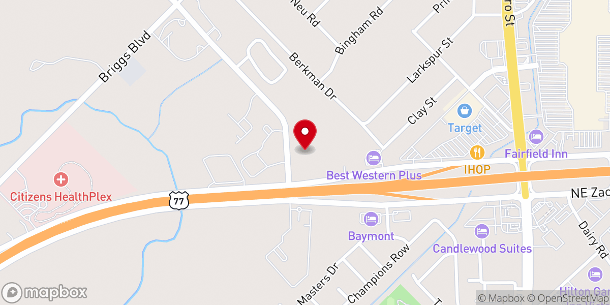 Map showing location of John Wesley Global Methodist Church