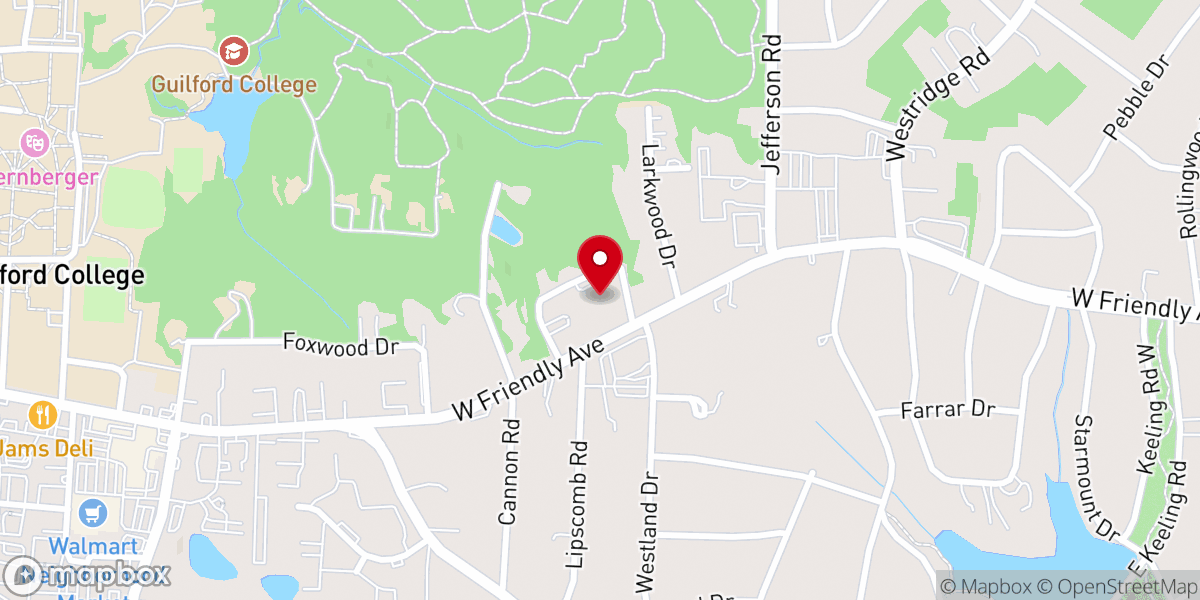 Map showing location of Trinity Church