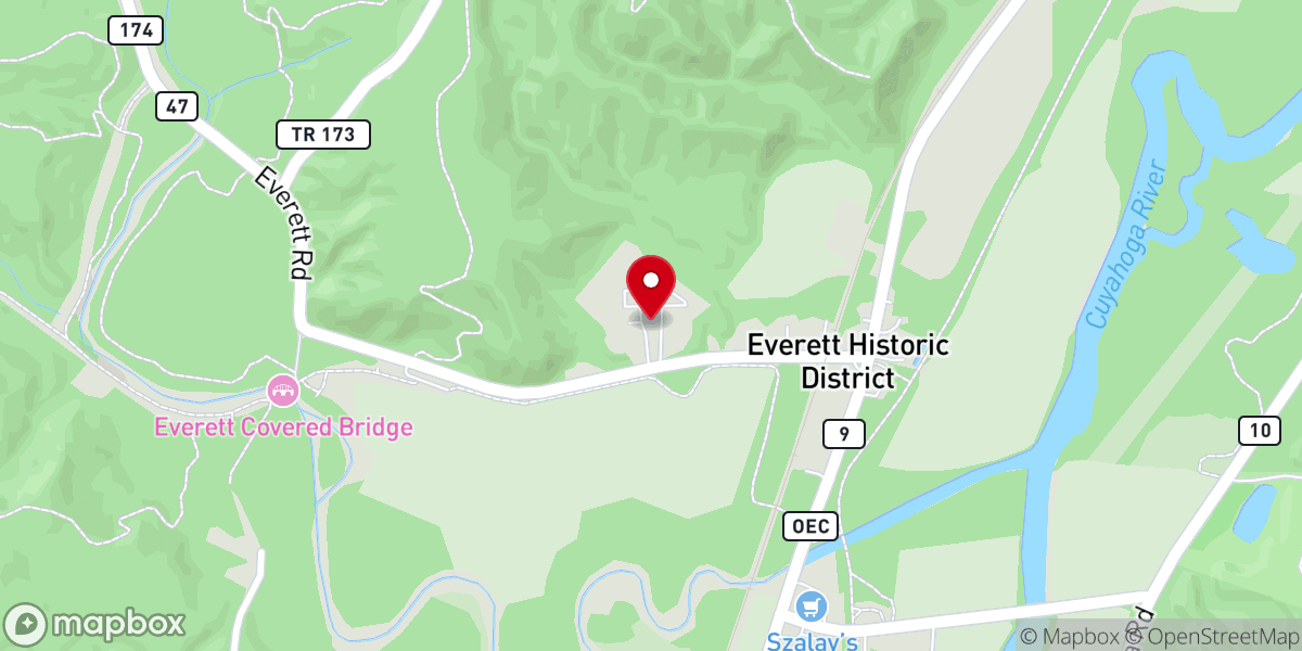 Map showing location of Church In the Valley
