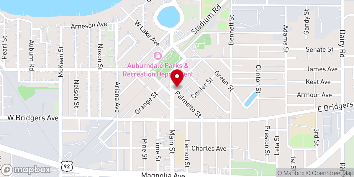 Map showing location of Saint Alban's Food Pantry