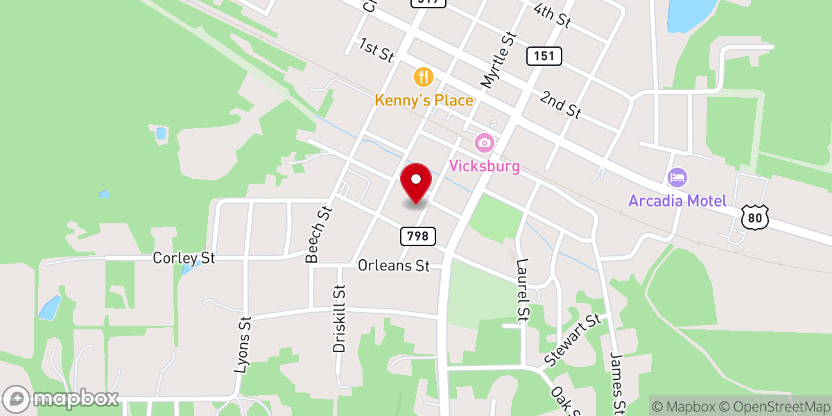 Map showing location of Bossier Parish Community Colletge