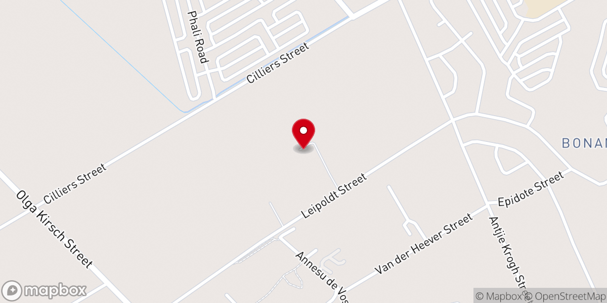 Map showing location of New Apostolic Church Bophelong