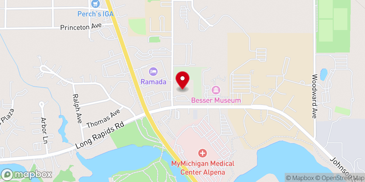Map showing location of Besser Senior Living Community
