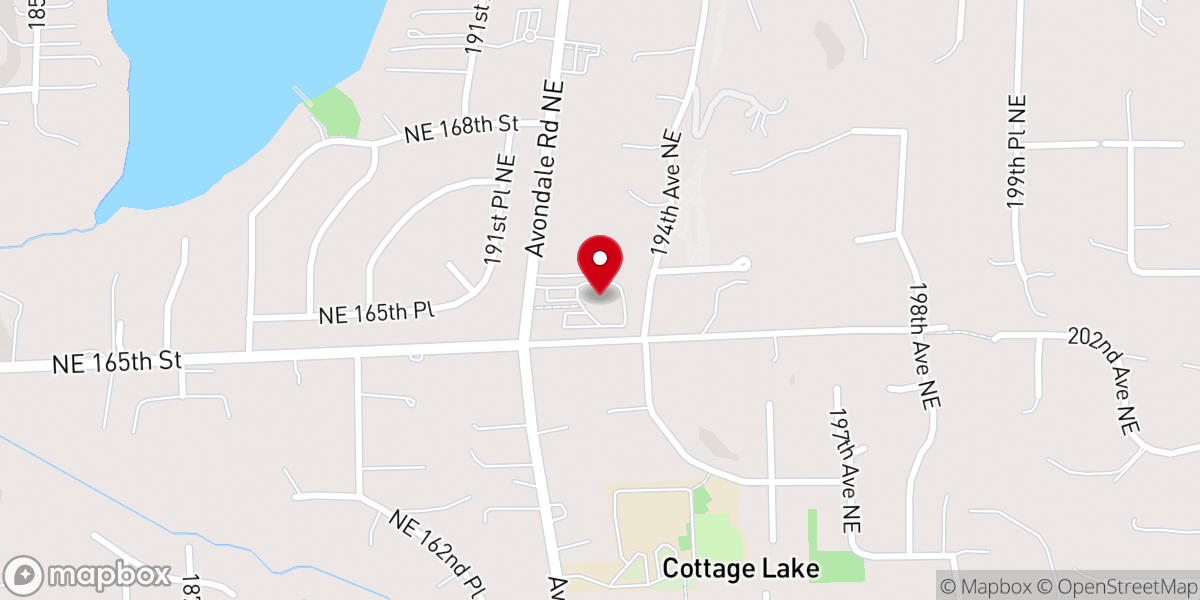 Map showing location of Bear Creek United Methodist Church