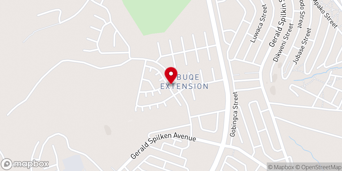 Map showing location of Zion Christian Church