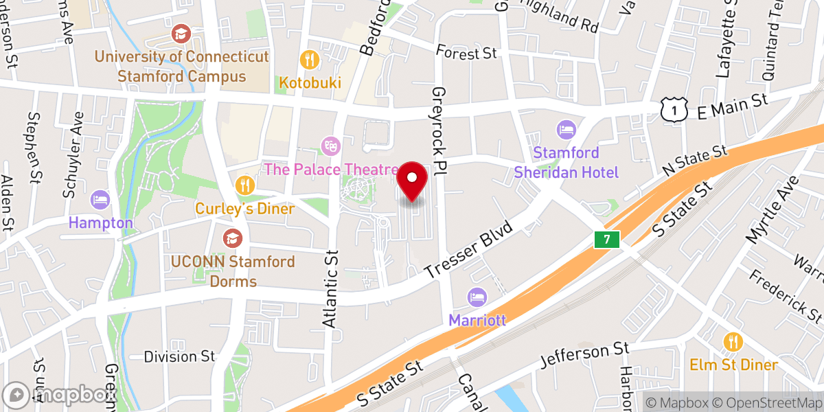 Map showing location of Catedral de Adoração Stamford
