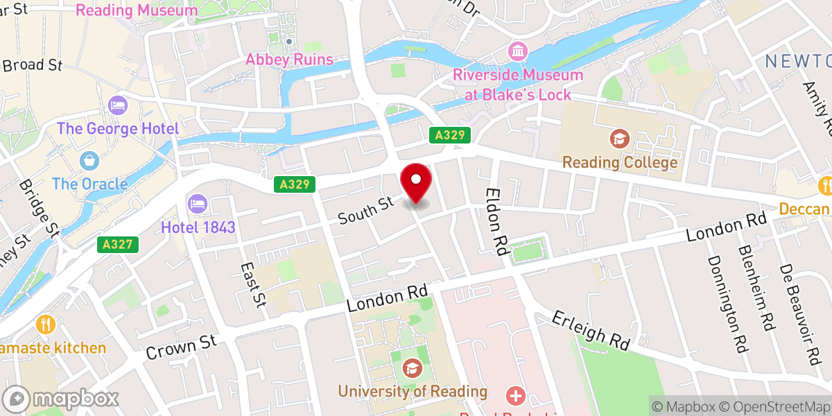 Map showing location of Sacred Heart Church