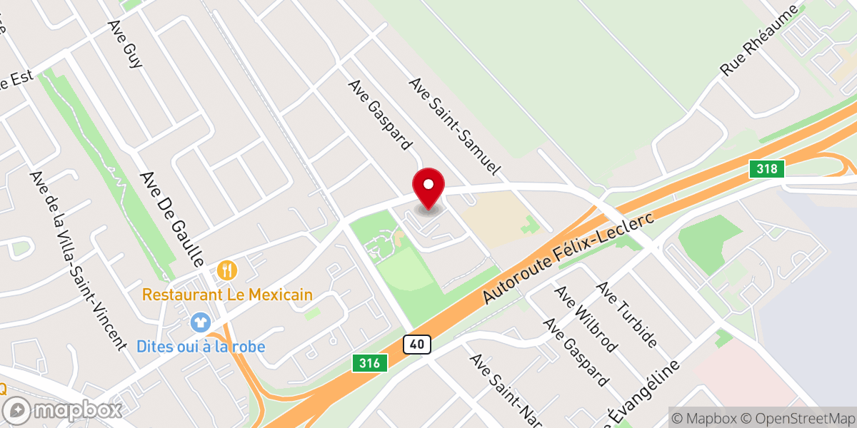 Map showing location of Our Lady of Hope Catholic Church
