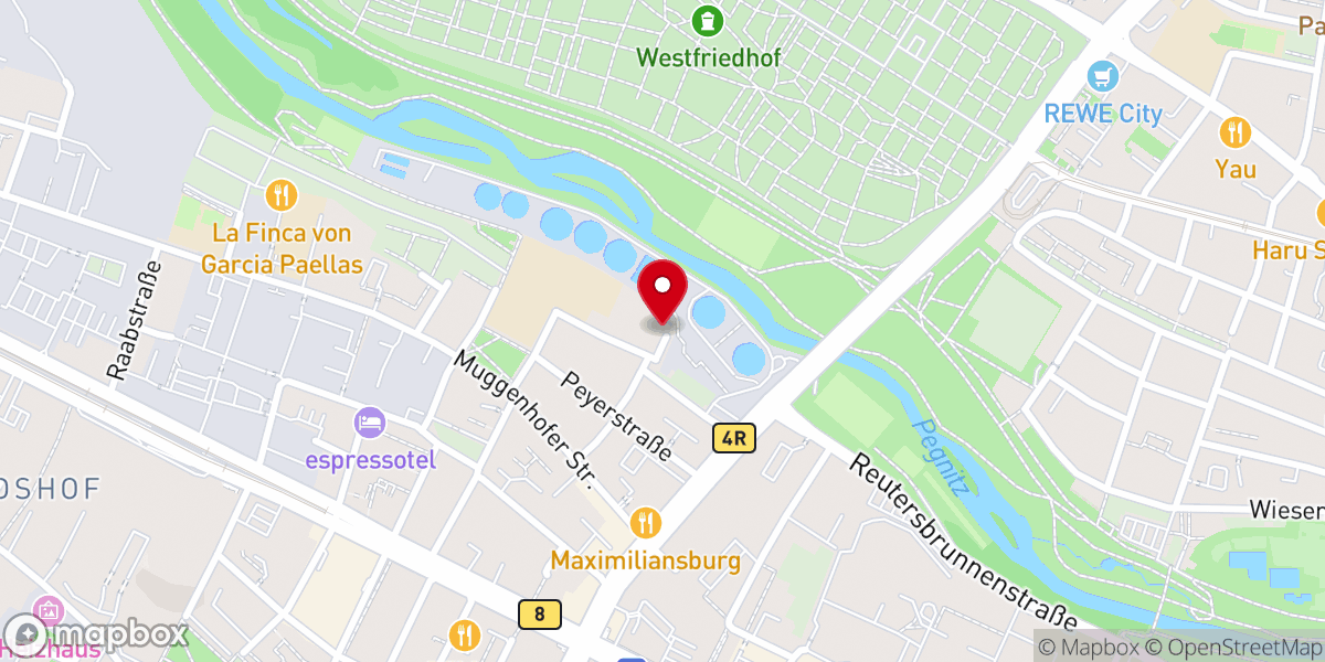 Map showing location of Freie Apostolische Pfingstgemeinde Nürnberg