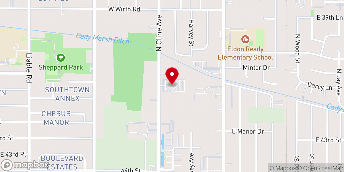 Map showing location of True Light Fellowship Church