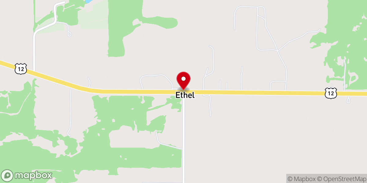 Map showing location of Ethel