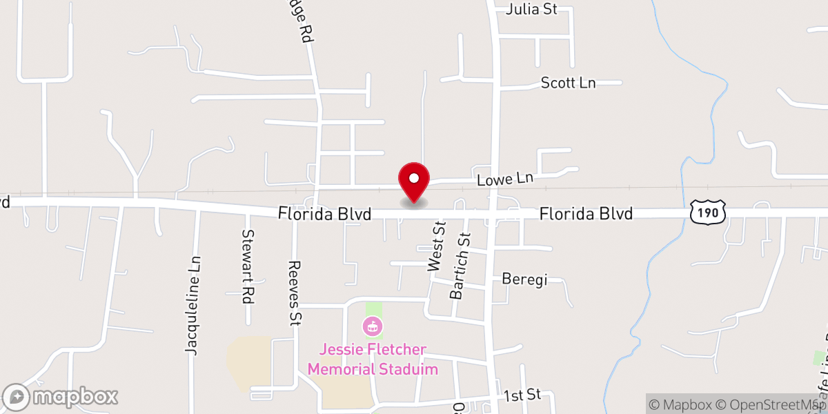 Map showing location of Mack Sherman Q