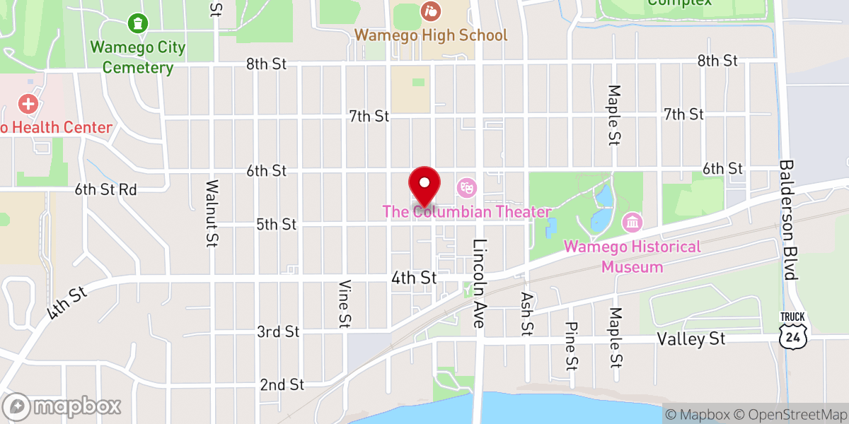 Map showing location of Celebrations