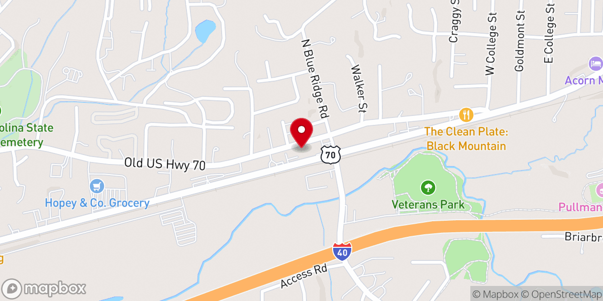 Map showing location of Faith Church